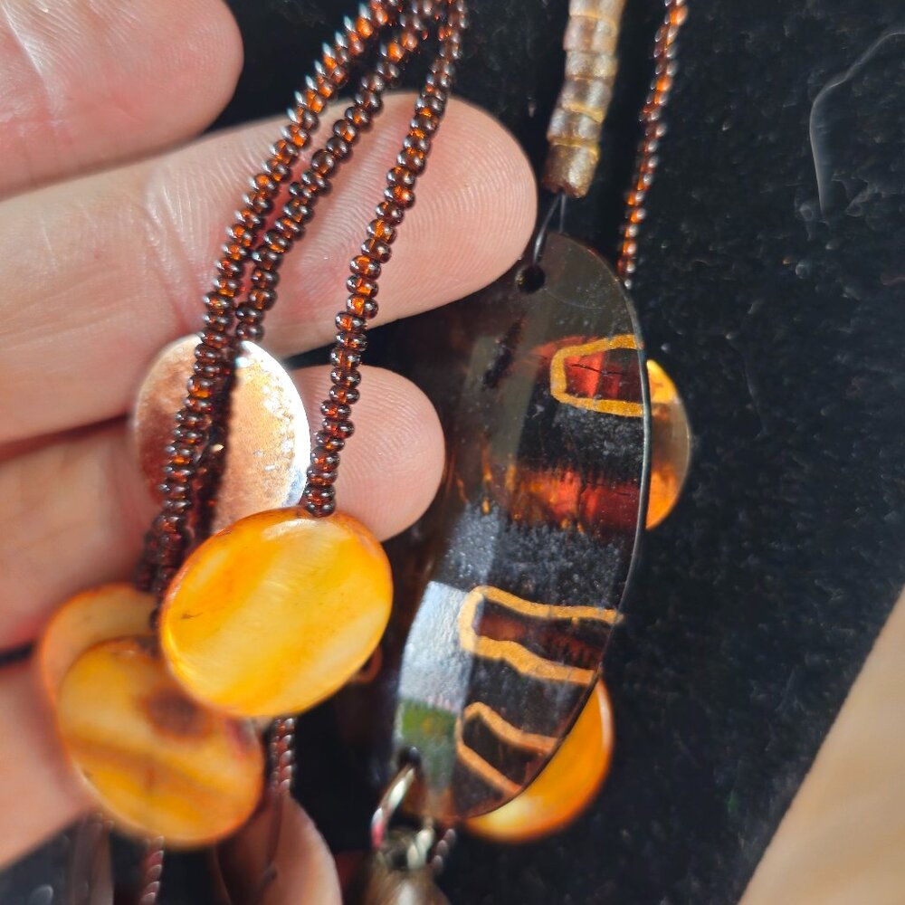 Chico's Brown Layered Necklace